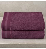 De Witte Lietaer Serviette de bain Contessa, Aubergine - 70 x 140 cm - 2 pièces - Coton