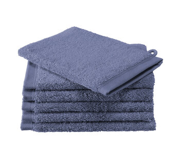 De Witte Lietaer Washcloths Contessa Sapphire Blue 16 x 21 cm - 6 pcs.