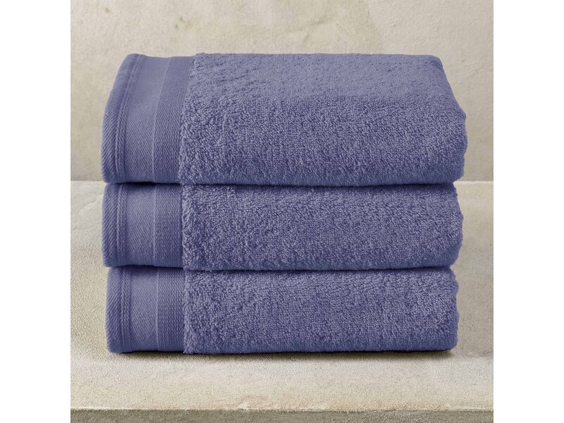 De Witte Lietaer Towels Contessa, Sapphire Blue - 50 x 100 cm - 3 pieces - Cotton