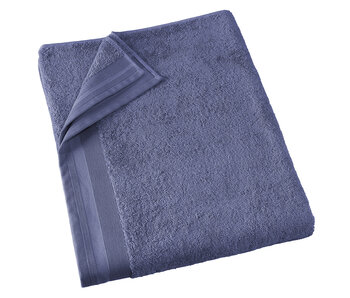 De Witte Lietaer Serviette de bain Contessa Sapphire Blue 100 x 150 cm Coton