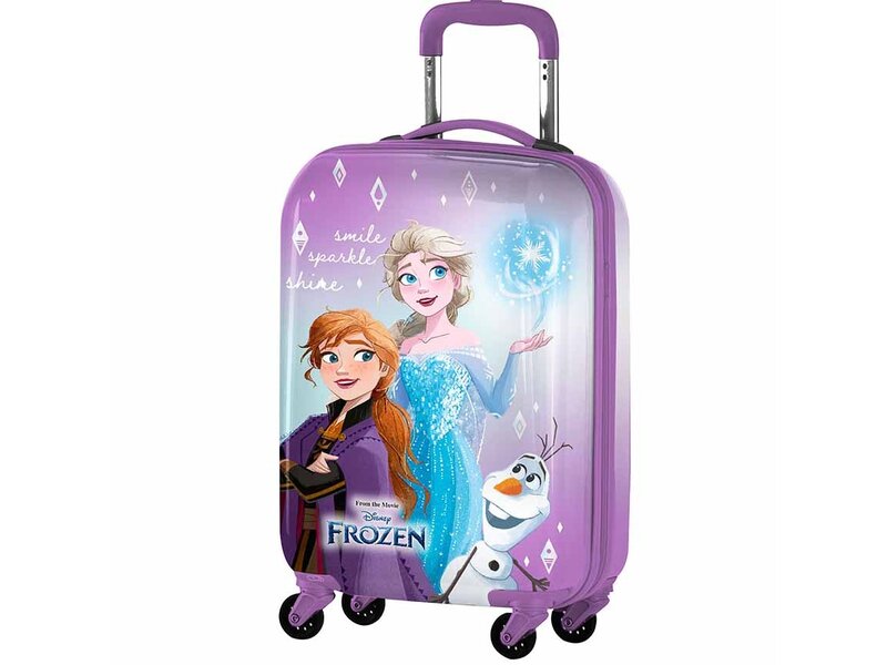 Disney Frozen Chariot, Smile, Sparkle, Shine - 51 x 34,5 x 20 cm - Valise rigide