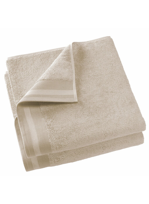 De Witte Lietaer Douchelaken Contessa Sand 70 x 140 cm Katoen 2 stuks