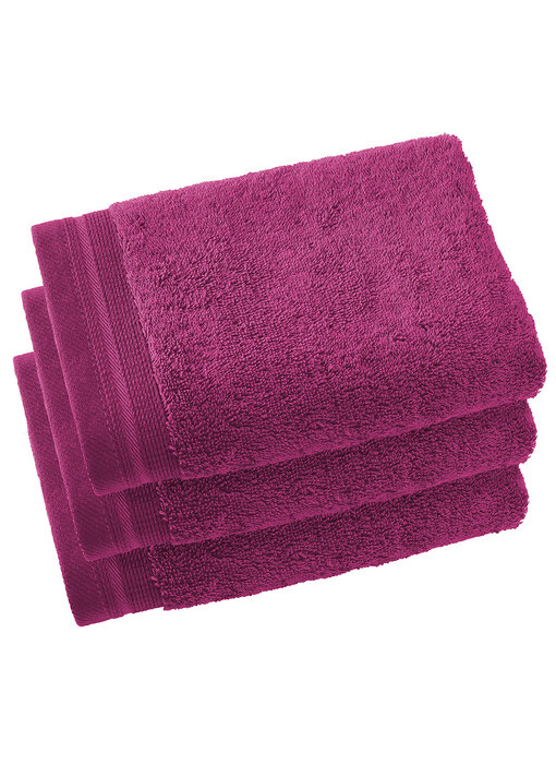 De Witte Lietaer Guest towels Contessa Magenta 40 x 60 cm Cotton 3 pieces