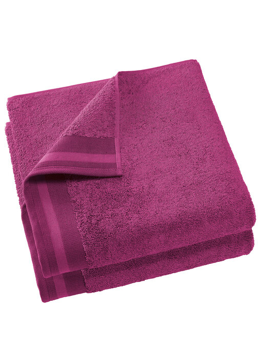 De Witte Lietaer Serviette de bain Contessa Magenta 70 x 140 cm Coton 2 pièces