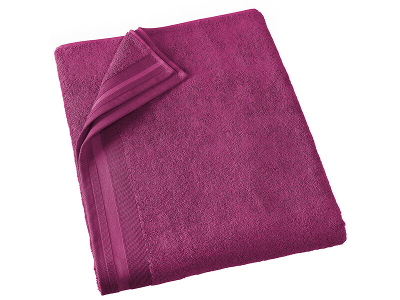 De Witte Lietaer Bath towel Contessa, Magenta - 100 x 150 cm - Cotton