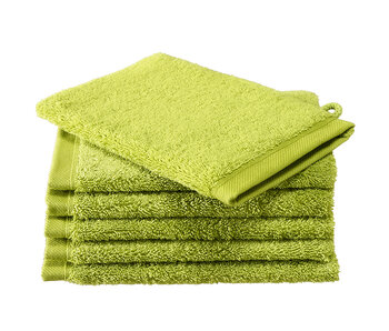 De Witte Lietaer Débarbouillettes Contessa Lime Green 16 x 21 cm - 6 pcs.