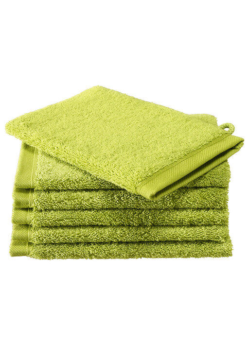 De Witte Lietaer Débarbouillettes Contessa Lime Green 16 x 21 cm - 6 pcs.