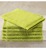 De Witte Lietaer Waschlappen Contessa, Lime Green– 16 x 21 cm – 6 Stück – Baumwolle