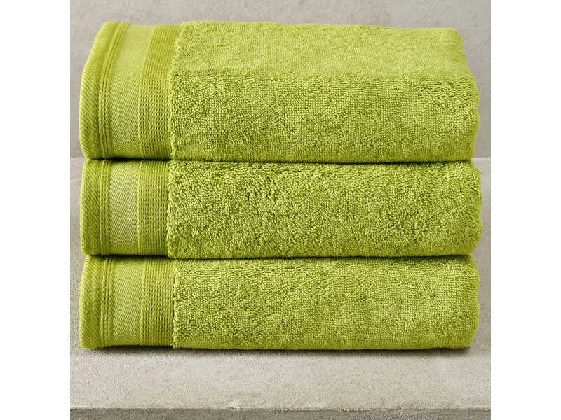 De Witte Lietaer Towels Contessa, Lime Green - 50 x 100 cm - 3 pieces - Cotton