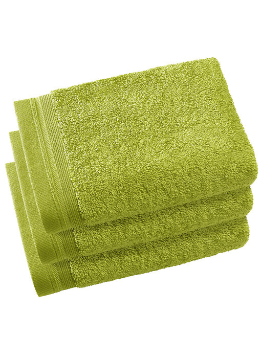 De Witte Lietaer Gästetücher Contessa Lime Green40 x 60 cm Baumwolle 3 Stück