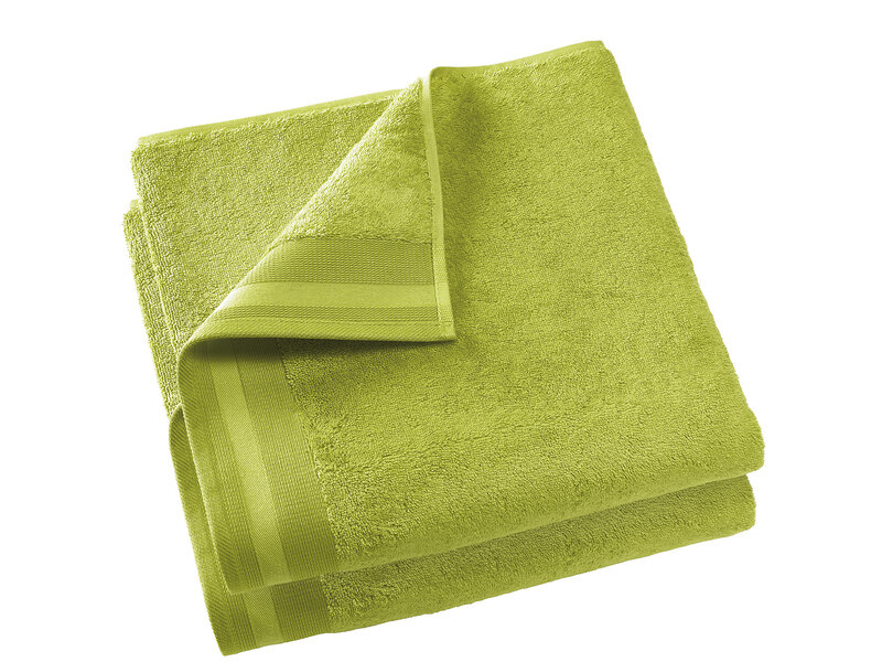 De Witte Lietaer Bath towel Contessa, Lime Green - 70 x 140 cm - 2 pieces - Cotton