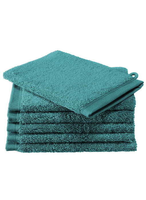 De Witte Lietaer Washandjes Contessa Lake Green 16 x 21 cm - 6 st.