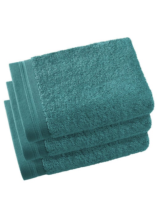 De Witte Lietaer Serviettes invités Contessa Lake Green 40 x 60 cm Coton 3 pièces