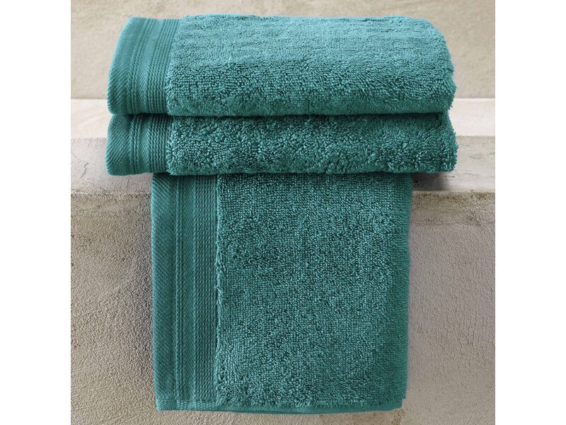 De Witte Lietaer Guest towels Contessa, Lake Green - 40 x 60 cm - 3 pieces - Cotton