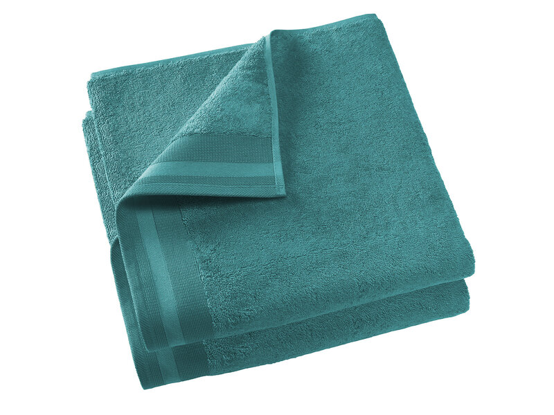 De Witte Lietaer Bath towel Contessa, Lake Green - 70 x 140 cm - 2 pieces - Cotton