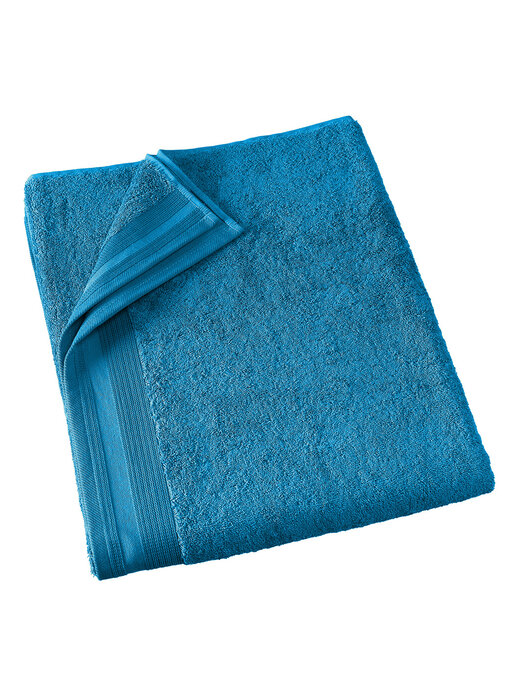 De Witte Lietaer Badetuch Contessa Lagoon Blue 100 x 150 cm Baumwolle