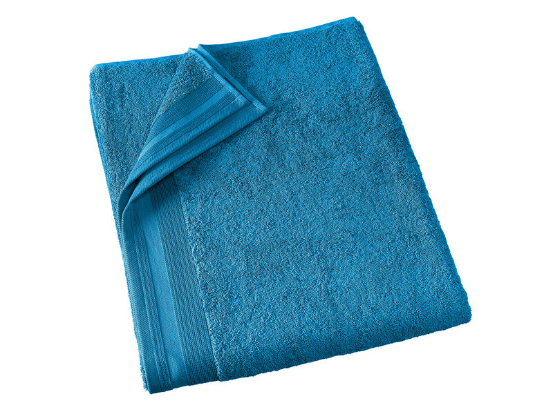 De Witte Lietaer Serviette de bain Contessa, Lagoon Blue - 100 x 150 cm - Coton