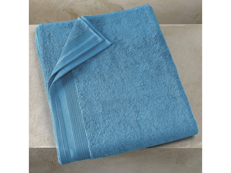 De Witte Lietaer Serviette de bain Contessa, Lagoon Blue - 100 x 150 cm - Coton