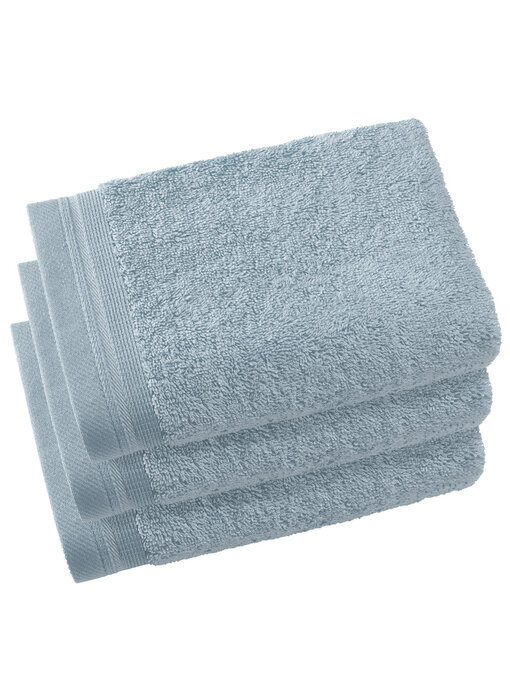 De Witte Lietaer Serviettes invités Contessa Ice Blue 40 x 60 cm Coton 3 pièces