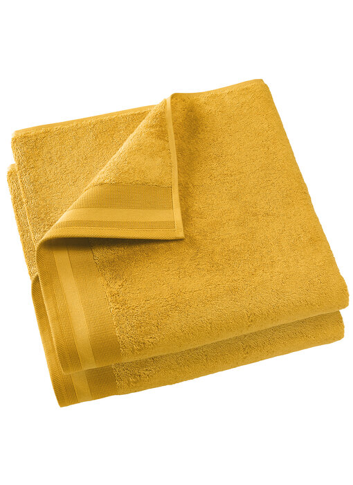 De Witte Lietaer Bath towel Contessa Golden Yellow 70 x 140 cm Cotton 2 pieces