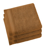 De Witte Lietaer Towels Contessa, Caramel - 50 x 100 cm - 3 pieces - Cotton