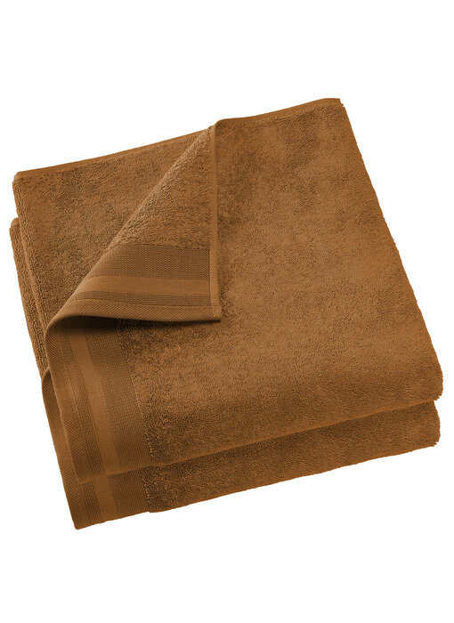 De Witte Lietaer Bath towel Contessa Caramel 70 x 140 cm Cotton 2 pieces