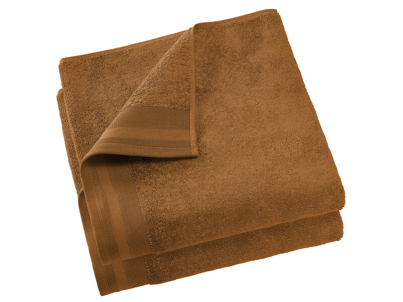 De Witte Lietaer Bath towel Contessa, Caramel - 70 x 140 cm - 2 pieces - Cotton