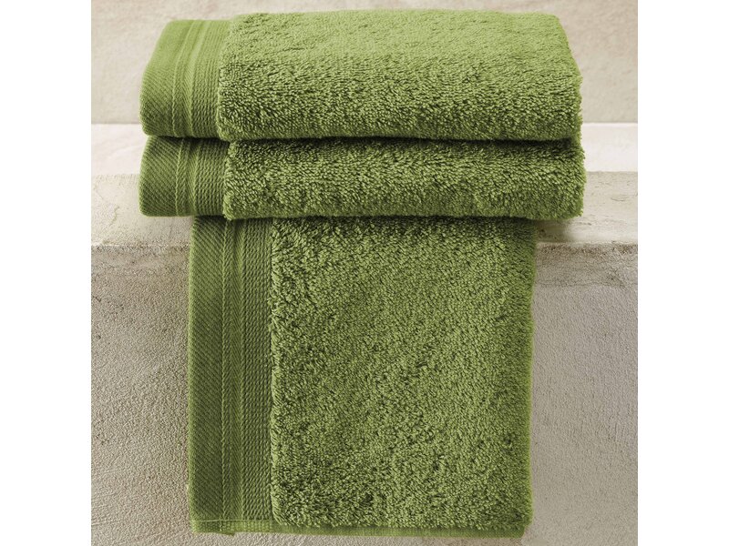 De Witte Lietaer Towels Contessa, Cactus - 50 x 100 cm - 3 pieces - Cotton
