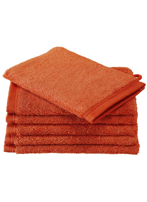 De Witte Lietaer Débarbouillettes Contessa Burnt Orange 16 x 21 cm - 6 pcs.