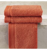 De Witte Lietaer Guest towels Contessa, Burnt Orange - 40 x 60 cm - 3 pieces - Cotton