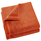 Serviette de bain ContessaBurnt Orange 70 x 140 cm Coton 2 pièces