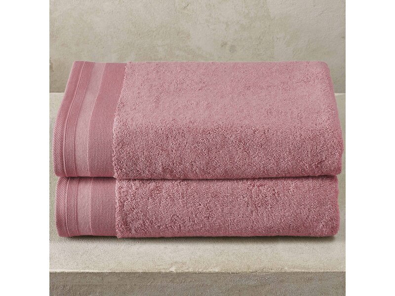 De Witte Lietaer Bath towel Contessa, Blossom - 70 x 140 cm - 2 pieces - Cotton