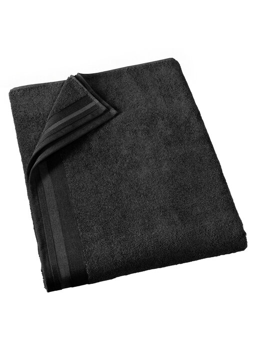 De Witte Lietaer Bath towel Contessa Black 100 x 150 cm Cotton