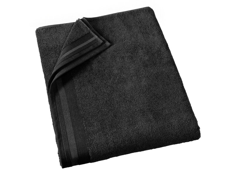 De Witte Lietaer Serviette de bain Contessa, Black - 100 x 150 cm - Coton