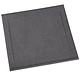 Bath mat Contessa Dark Gray 60 x 60 cm Cotton