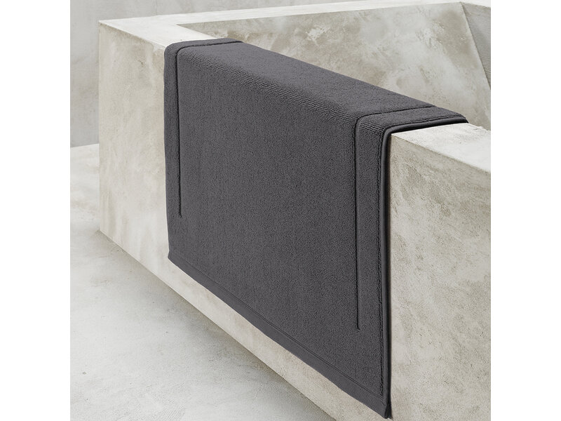 De Witte Lietaer Bath mat Contessa, Dark Gray - 60 x 60 cm - Cotton