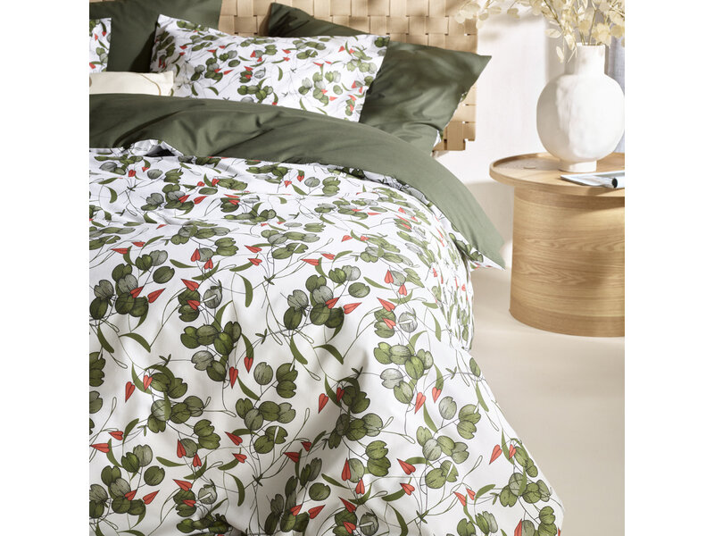 De Witte Lietaer Housse de couette Whisper, Douglas Fir - 140 x 200/220 - Percale de Coton