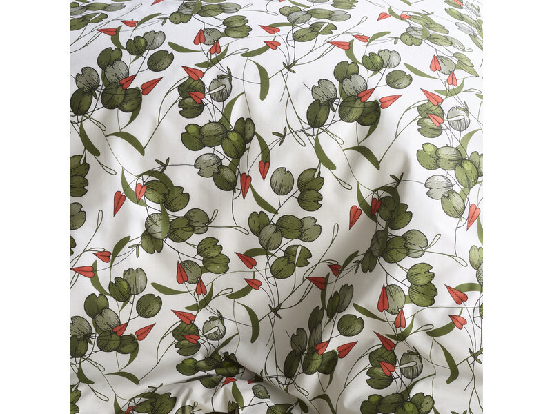De Witte Lietaer Housse de couette Whisper, Douglas Fir - 140 x 200/220 - Percale de Coton