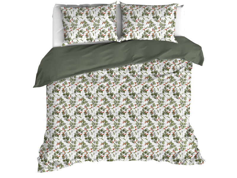 De Witte Lietaer Housse de couette Whisper, Douglas Fir - 240 x 220 - Percale de Coton