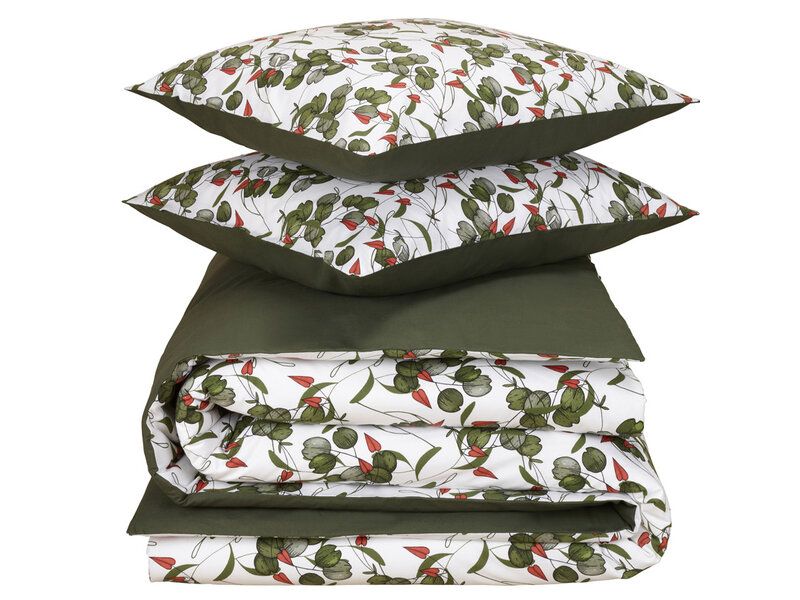 De Witte Lietaer Housse de couette Whisper, Douglas Fir - 240 x 220 - Percale de Coton