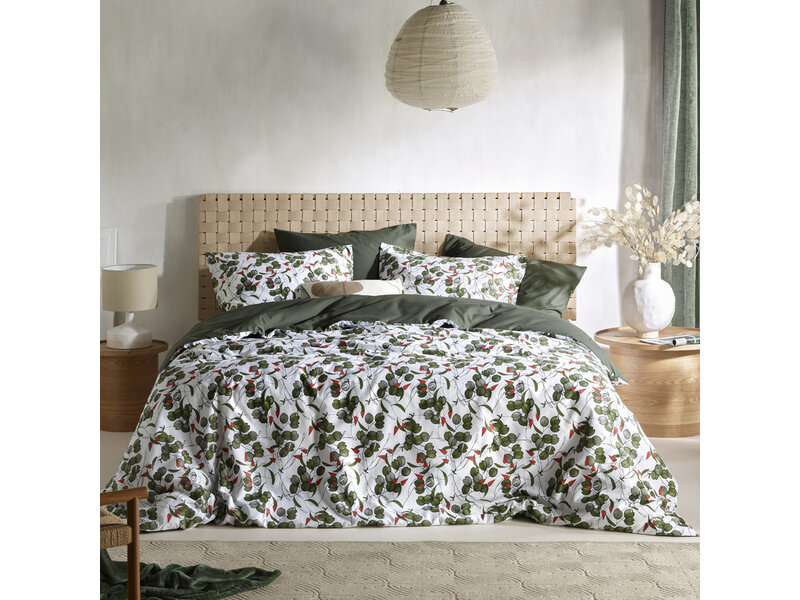 De Witte Lietaer Housse de couette Whisper, Douglas Fir - 240 x 220 - Percale de Coton