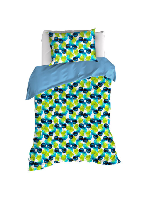 De Witte Lietaer Housse de couette Whimsy, Bleu Blizzard 140 x 200/220 cm Percale de Coton