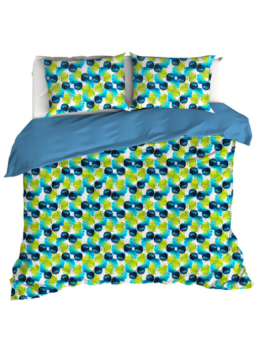 De Witte Lietaer Dekbedovertrek Whimsy, Blue Blizzard 240 x 220 cm Katoen Percal