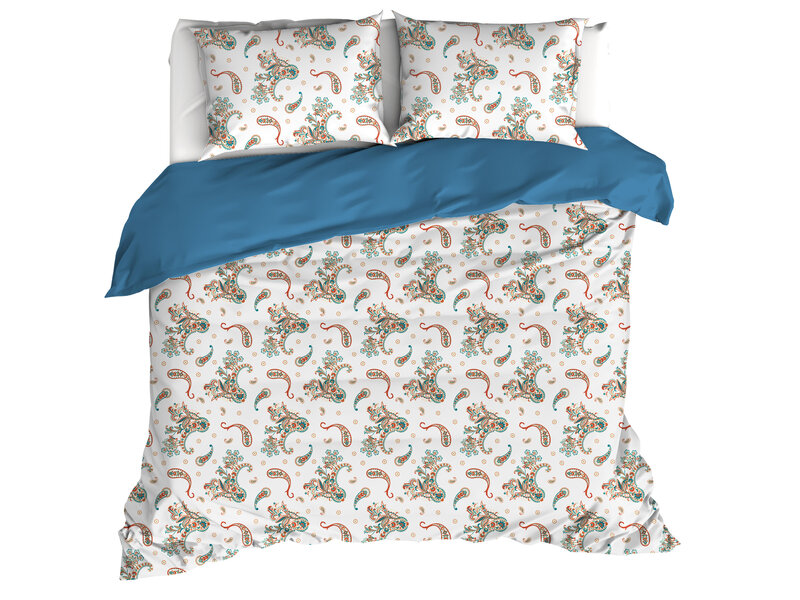 De Witte Lietaer Duvet cover Sybil, Moroccan Blue - 240 x 220 - Cotton Percale