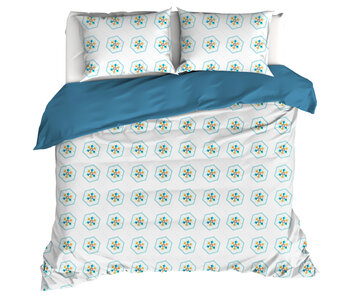 De Witte Lietaer Housse de couette Saga, Exotic Plume 200 x 200/220 cm Percale de Coton
