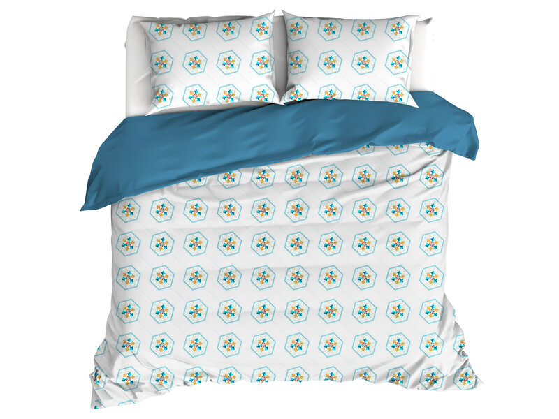 De Witte Lietaer Bettbezug Saga, Exotic Plume – 240 x 220 – Baumwollperkal
