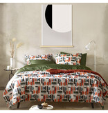 De Witte Lietaer Duvet cover Lisboa, Grenoble Green - 240 x 220 - Cotton Percale