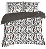 De Witte Lietaer Duvet cover Lilypad, Black - 260 x 240 - Cotton Percale