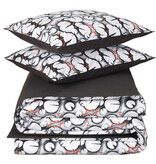 De Witte Lietaer Duvet cover Lilypad, Black - 260 x 240 - Cotton Percale