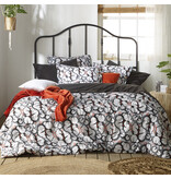 De Witte Lietaer Duvet cover Lilypad, Black - 260 x 240 - Cotton Percale